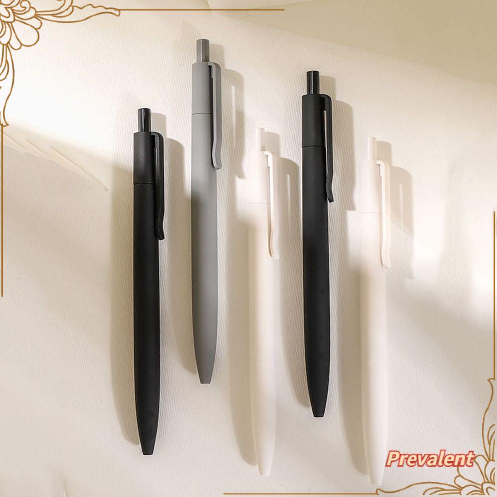 Preva 5PCS/Set Press Pena Netral Kualitas Tinggi Alat Tulis Menulis 0.5mm Gel Pen