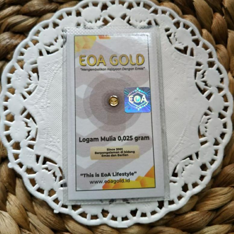 [KODE 33] Emas Logam Mulia Mini Gold Eoa Gold emas mini Antam 0,025 0,05 0,1 0,2 gram