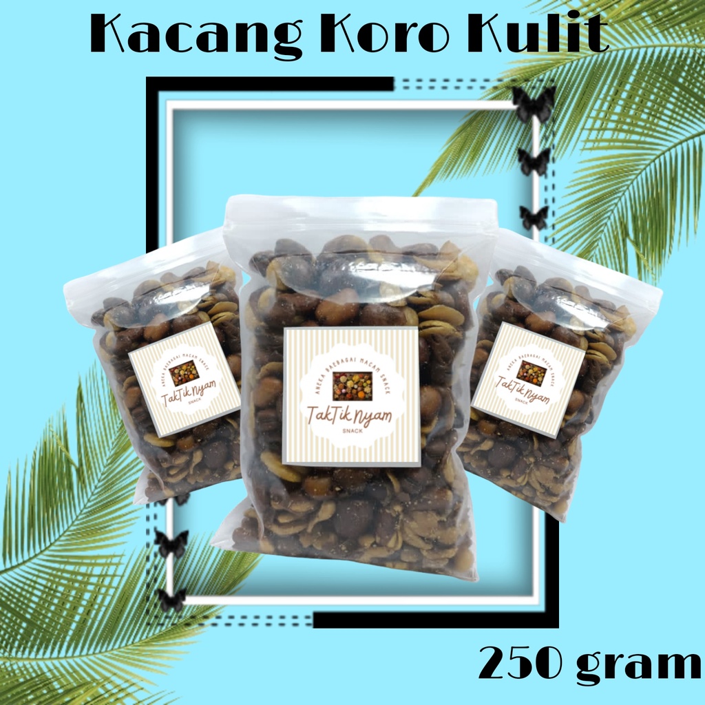 

Kacang Koro Kult 250 grm / Kacang Koro Kulit Asin / Koro Kulit Goreng / Snack Kacang Kiloan Enak Terlaris