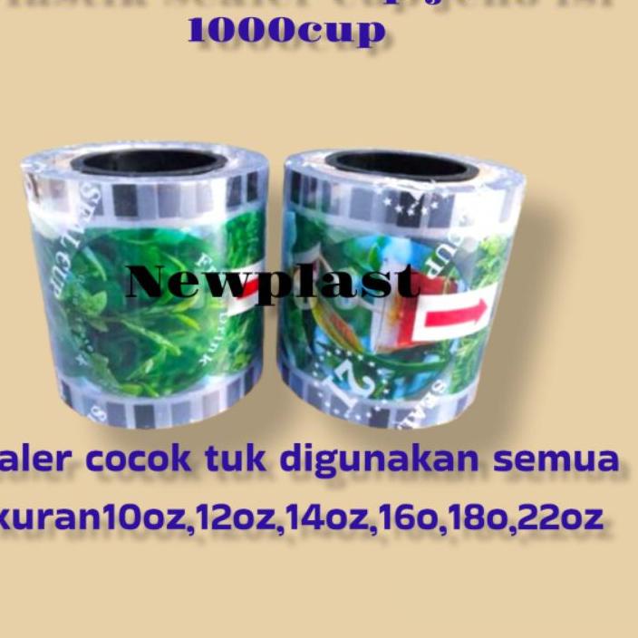 Restock isi 1000Cup sealer Cup jeho Kaetun, Buah, Daunteh, polos