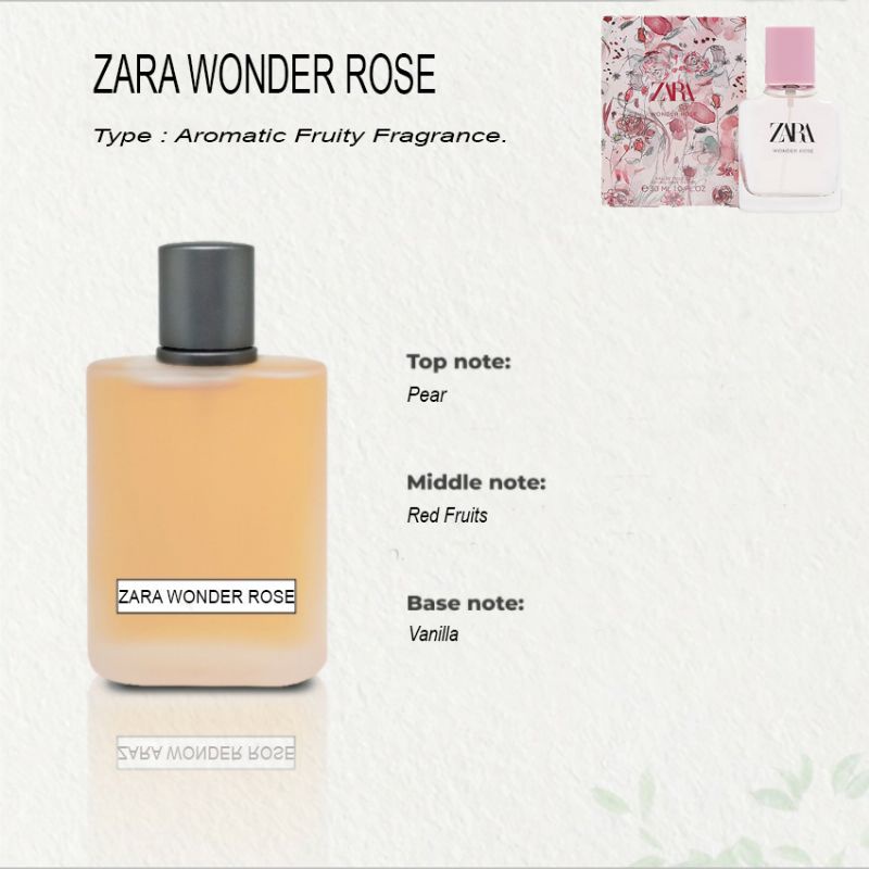 Parfum Refill ZARA WONDER ROSE