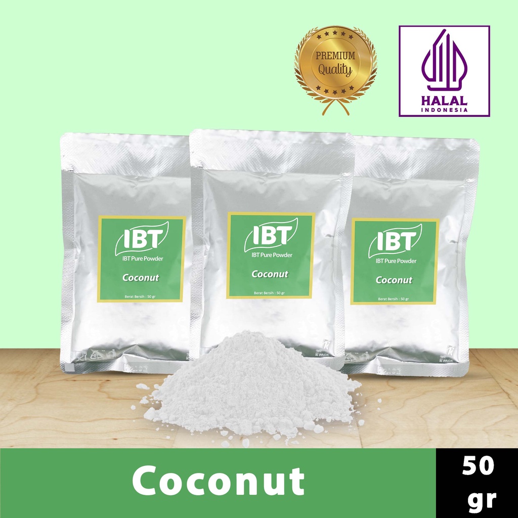 

Bahan Makanan Serbuk Bubuk Kue Coconut Kelapa IBT Pure Powder Murni 50gr