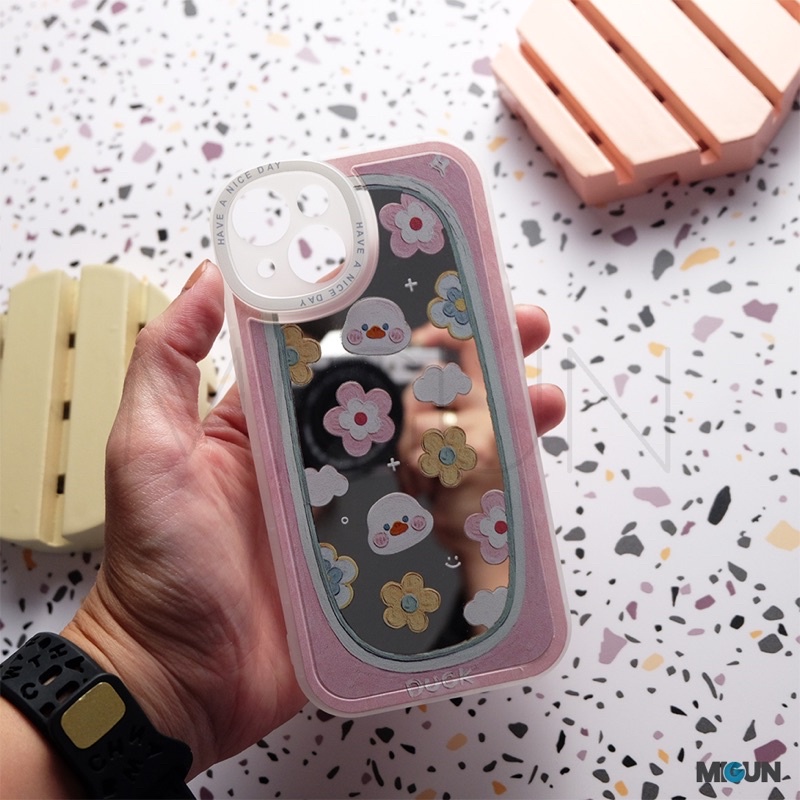 New! Pinky Mirror Case - Mirror Softcase For iPhone 11 11PRO 11PROMAX 7 8 SE2020 X XS XR XSMAX 12 13 PRO PROMAX