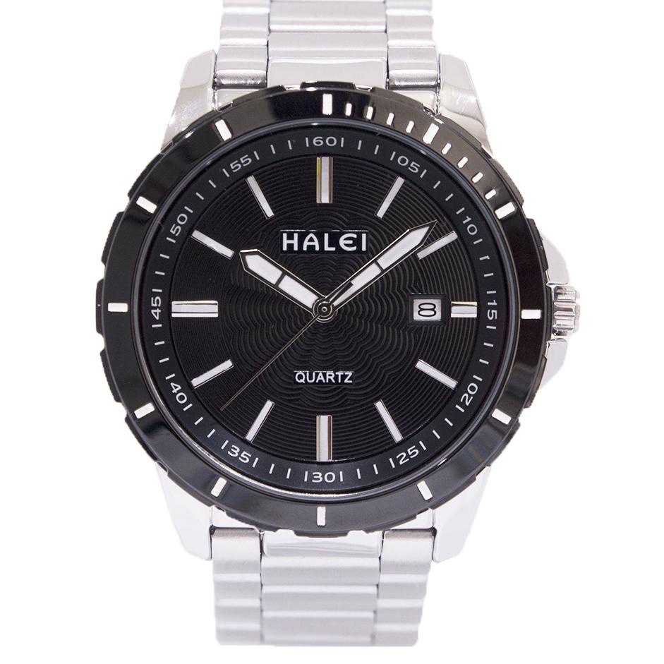➫✬✵ Halei watch Jam Tangan Pria Halei Sporty Analog Mewah Original 8033 M Hitam Rosegold Garansi 1 T