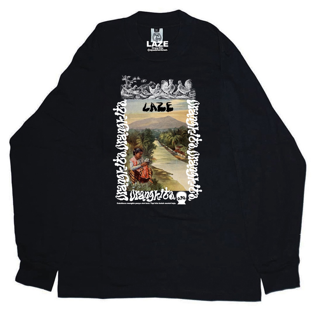 Laze x Apadowntwon Longsleeve T Shirt Black