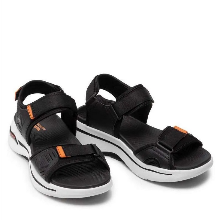 Sandal Gunung Skechers 12/45.5 Go Walk Arch Fit 229020/BKOR Original sepatu sandal