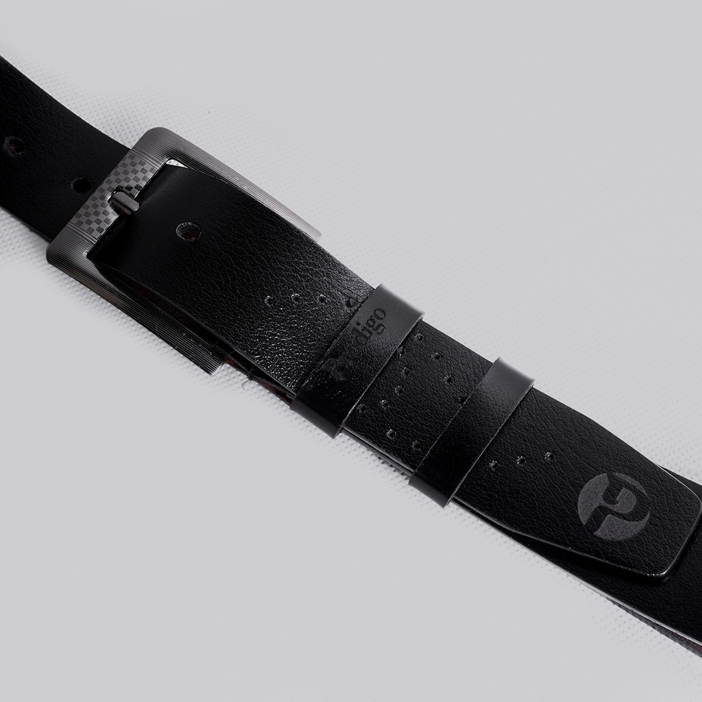 Prodigo * Sabuk Pria Sampari black | Ikat Pinggang Kulit Premium | Leather Belt | Gesper Kulit Klasik