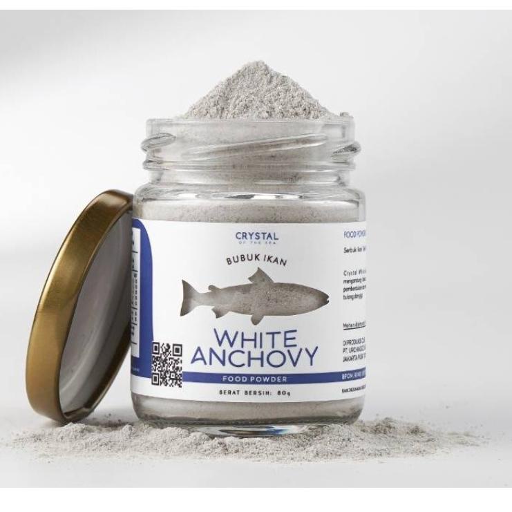 

[PRODUK GEAOQ] Crystal of the Sea (20g) BPOM White Anchovy Food Powder / Bubuk Ikan Teri Nasi Putih / mpasi pura kaldu teri kaldu gabus tinggi albumin HIM