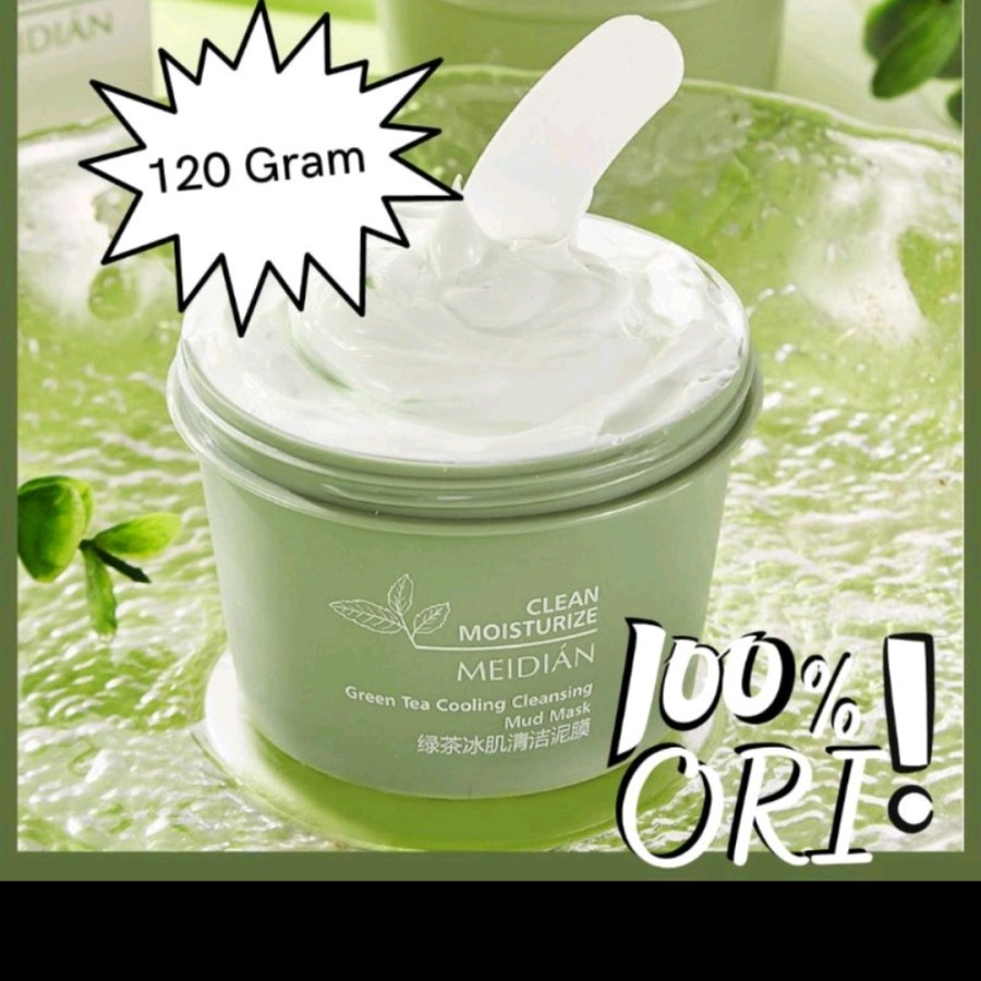 READY STOCK Masker Wajah Green Tea Cleansing Clay Mask 100GR Masker Wajah Green Tea Clay Mask Pore Clean Clay Mask 100GR