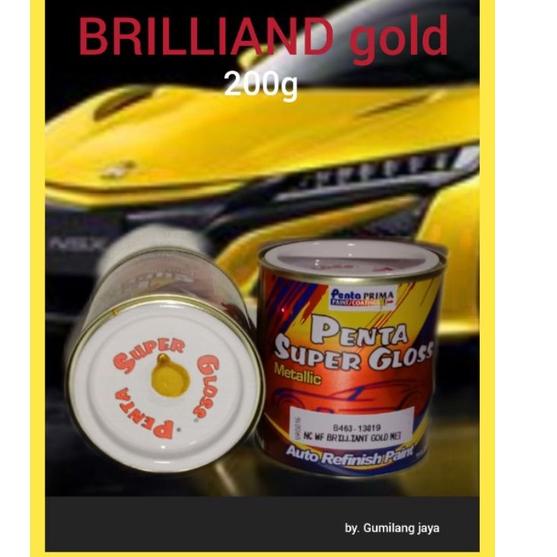 New Style CAT WF BRILIANT GOLD/KUNING EMAS/PENTA SUPER GLOSS