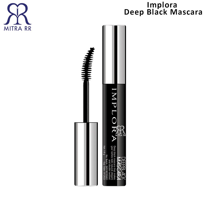 Implora Deep Black Mascara | Maskara Hitam Waterproof Extra Volume