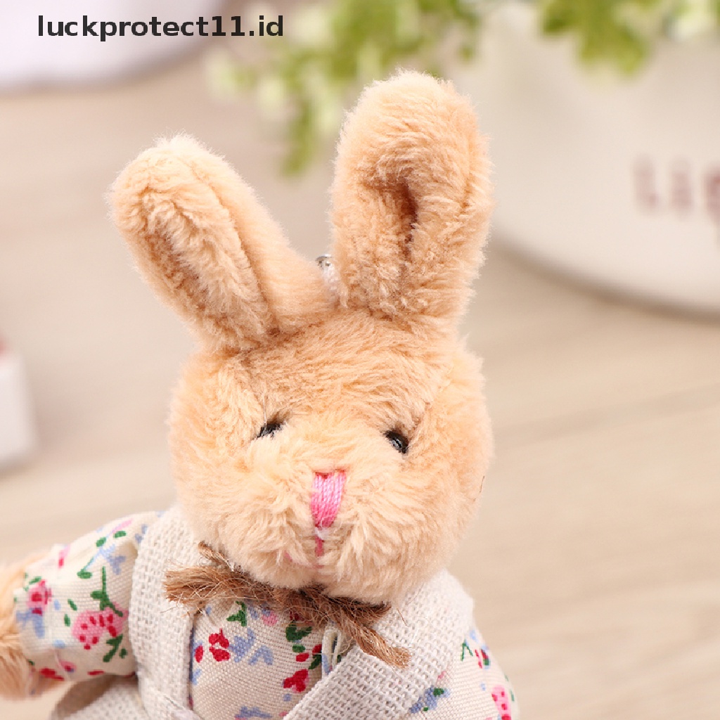 /Fashion Hot// Fashion Hot// Gadis Lucu Gaya Negara Linen Teddy Bear Gantungan Kunci Wanita Pasangan Kelinci Keying Bag Mobil Pernak Pernik Mainan Mewah Liontin Mainan Hadiah.