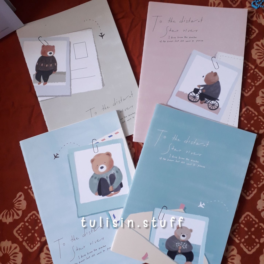 

Notebook A5 | To The Distance Star River Bear