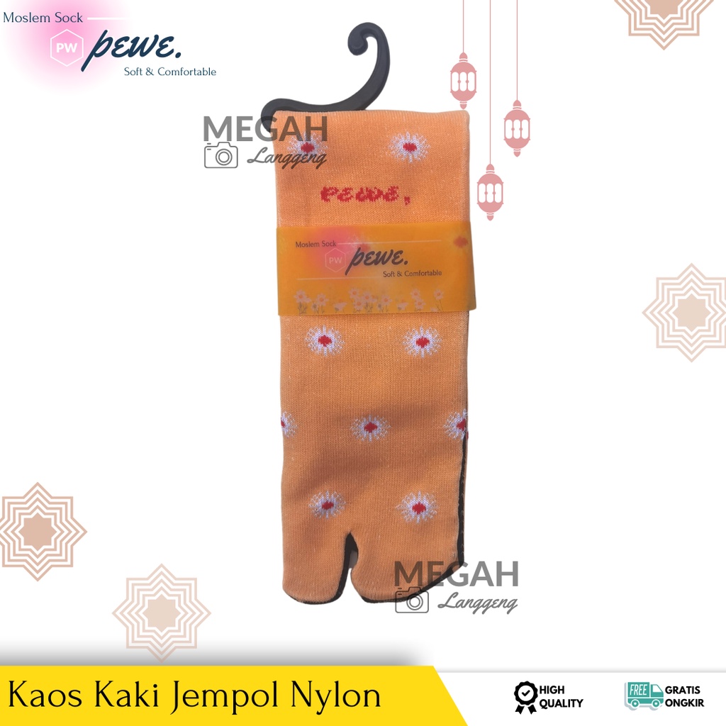 ( 6 &amp; 12 pasang ) Kaos kaki motif BUNGA campur isi 12 pasang kaos kaki sudah kemas satuan - Kaos kaki jempol Muslimah kaoskaki krem telapak bermotif lucu Bintang Polkadot Pisang Love - kaos kaki jempol warna warni - kaos kaki muslimah