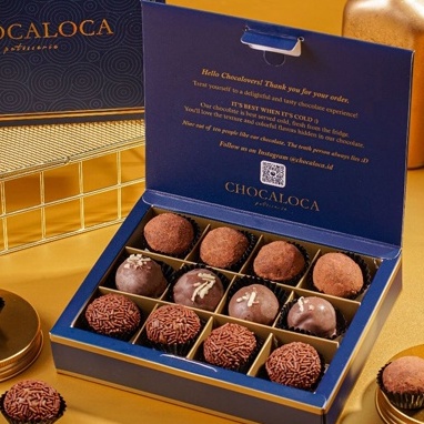 

Chocoballs Mix Flavors Bola Cokelat by Chocaloca (3 Varian Rasa)