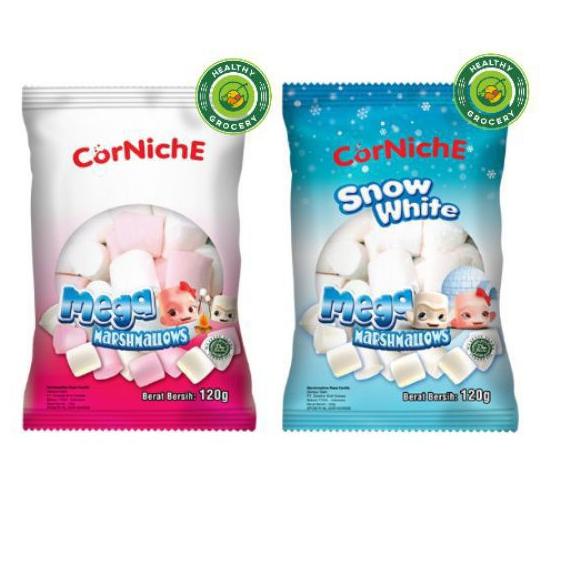 

[PRODUK 7BLPL] CORNICHE Marshmallow Mega 120 gr / Pink White / Snow White NJA