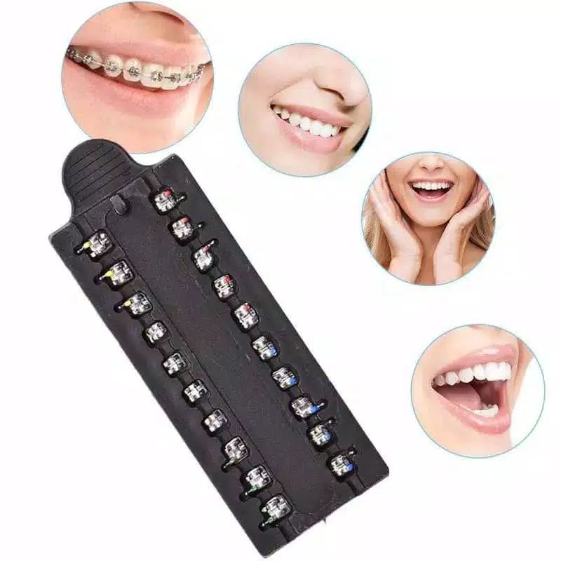 Bracket Behel Perawatan Geousis Mini Roth No Hook Isi 20 Pcs / Kawat Behel Gigi / Breket Behl Gigi A