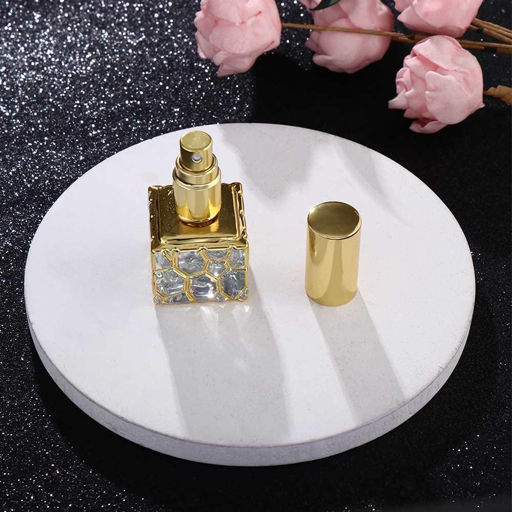 [Elegan] Botol Spray Mini Portable Kosong Travel Aromaterapi Kosmetik Electroplating Perfume Bottle