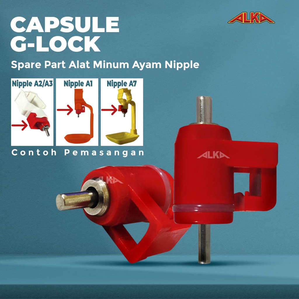 Capsule Capsul Kapsul G Lock Nipple Nipel Tempat Minum Ayam Broiler Petelur Layer Pedaging