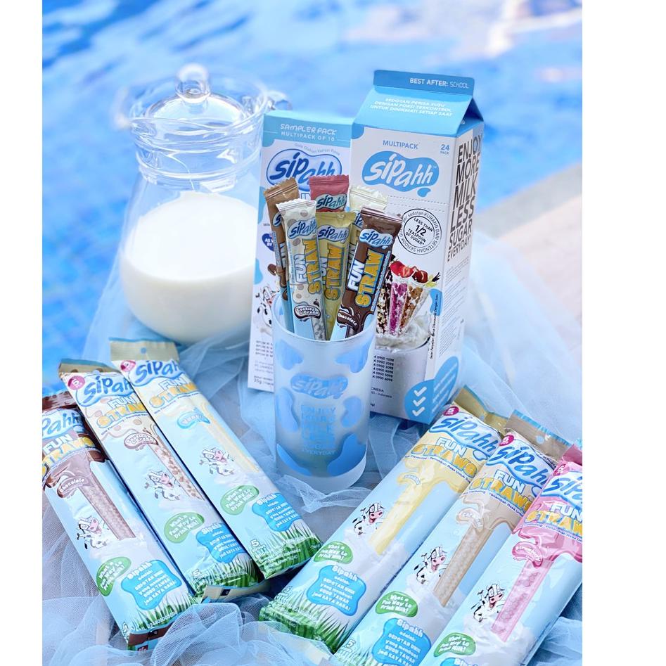 

((Q-8-6 ㊚> Sipahh Fun Straw Pack 1's (Strawberry) kekinian