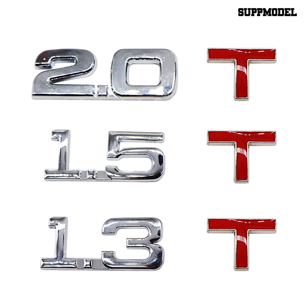 [Dekorasi] 3d Metal 1.6 1.8 2.0 3.0 T Logo Emblem Badge Mobil Styling Stiker Decals Decor