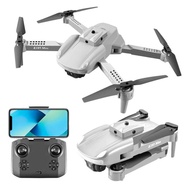 OMNIDIRECTIONAL Quadcopter Drone RC WiFi Dual Camera 4K - K105 Max ( Mughnii )