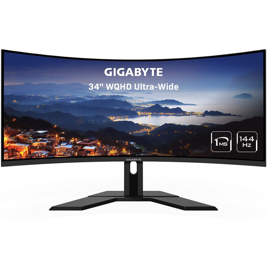 GIGABYTE G34WQC 34" 144Hz Ultra-Wide Curved Gaming Monitor