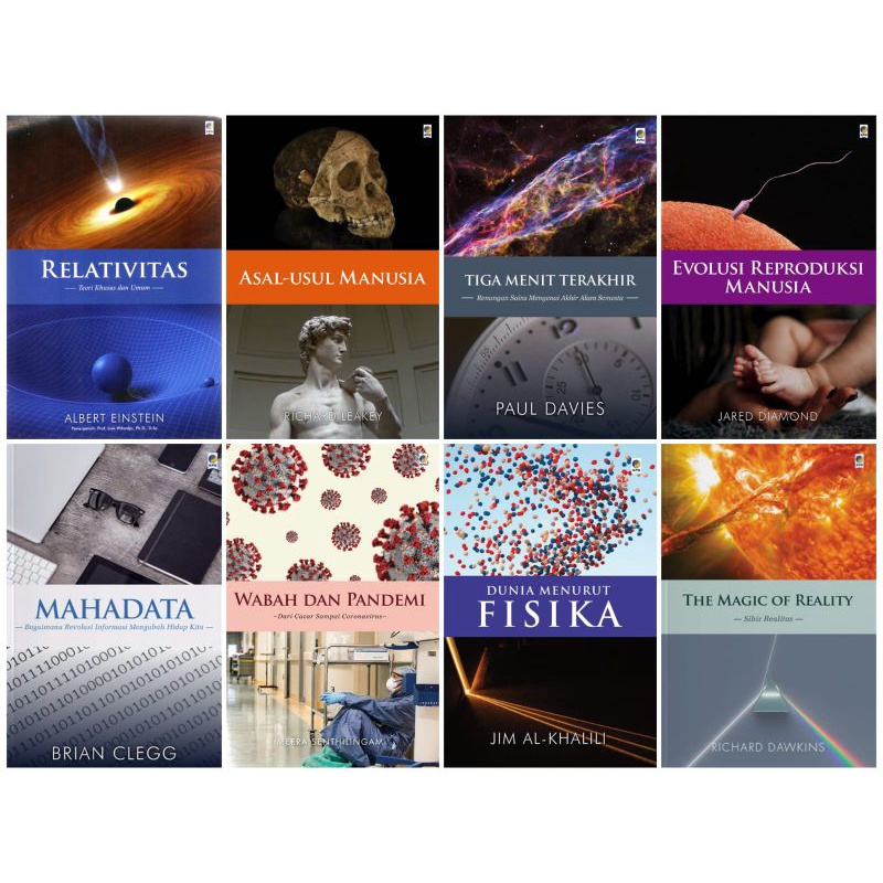 (Original, Segel) Seri Sains KPG Part 3: Relativitas; Asal Usul Manusia; Evolusi Reproduksi Manusia;