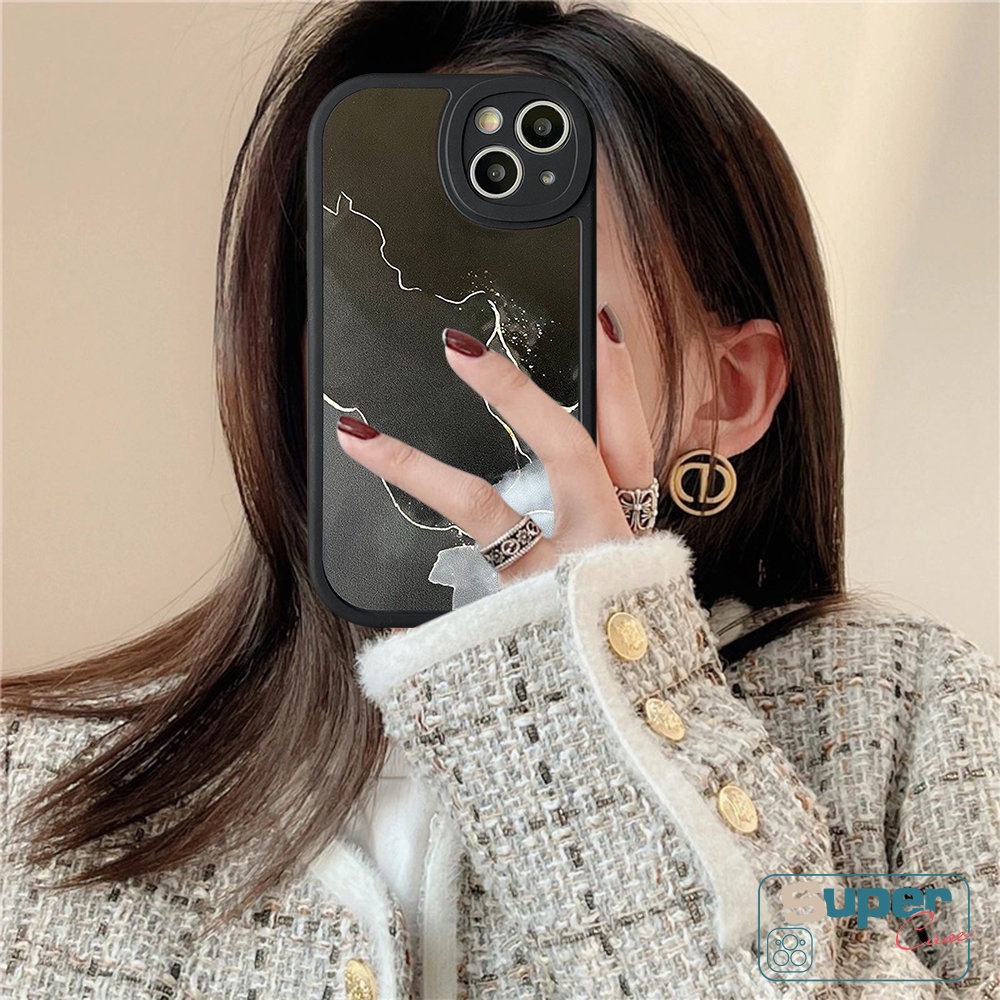 Casing Untuk Realme C53 C21Y C30 C31 C55 C25 C15 C35 C12 C17 C25Y C21 C3 C20A C20 C11 C25s Gt8 6i 6s 5s 5 8i 7i 5 8 10 Pro+5i 9i 6lembut Tpu Art Abstrak Case Motif Cat Air