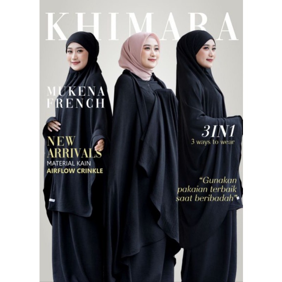 Mukena French/Mukena Crincle/Mukena Ironless/Mukena Arabic/Mukena Haji Umroh/Mukena Ponco (ORI) by K