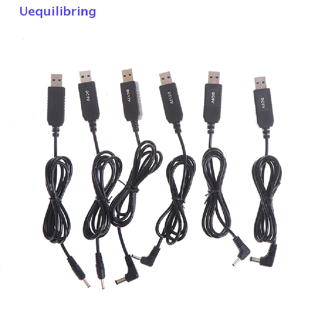 Uequilibring USB power boost line DC 5V Ke 9V 12V Step UP Adapter Kabel 3.5 * 1.35mm 5.5 * 2.1mm Baru