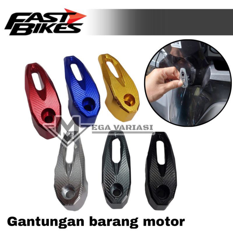 GANTUNGAN BARANG MOTOR CNC CANTOLAN BARANG MOTOR BAHAN FULL CNC COCOK UNTUK SEMUA JENIS MOTOR MIO BEAT SCOOPY VARIO GENIO SUPRA JUPITER DLL