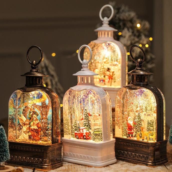 Snow Globe Kotak Musik Natal Kado Natal Natal Musik Lampu Natal Murah