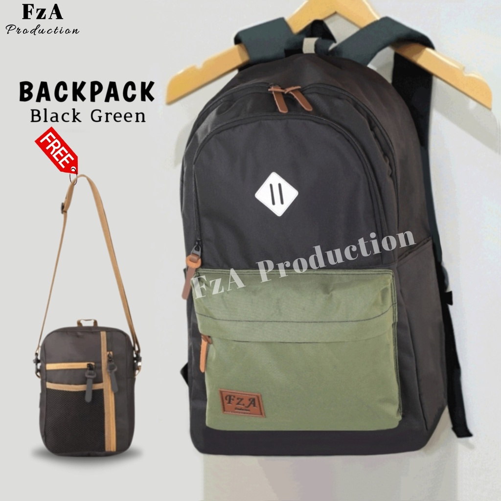 Tas Ransel Distro Casual pria wanita / Tas Ransel Laptop / Tas Ransel Sekolah Backpack Original FzA