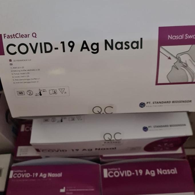 Biosensor Fast Clear Q swab hidung antigen nasal bukan naso