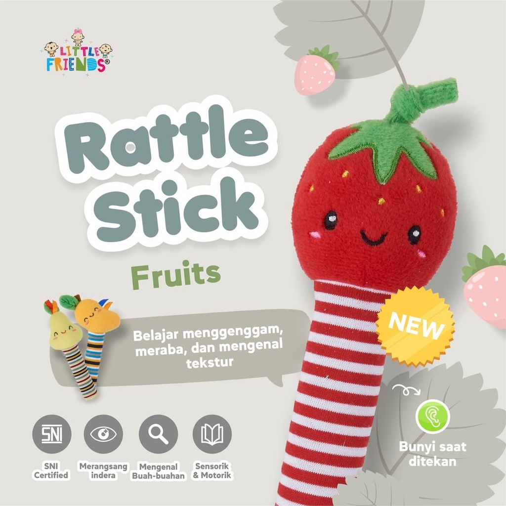 Rattle Stick Fruits - LFR2310 LFR2320 LFR2330 -Little Friend