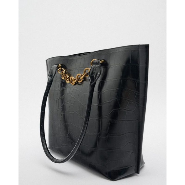 ZRA TOTE BAG WITH CHAIN