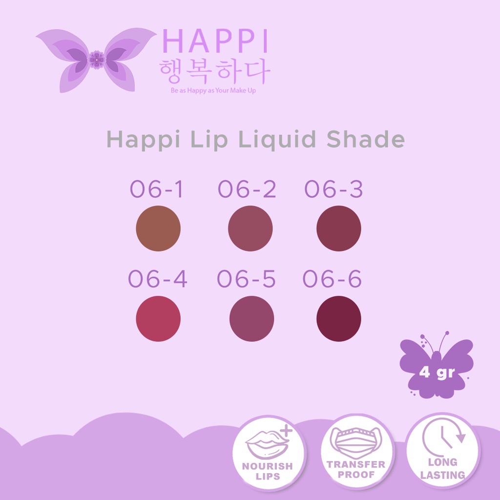 HAPPI Lip Liquid Matte Lip Cream