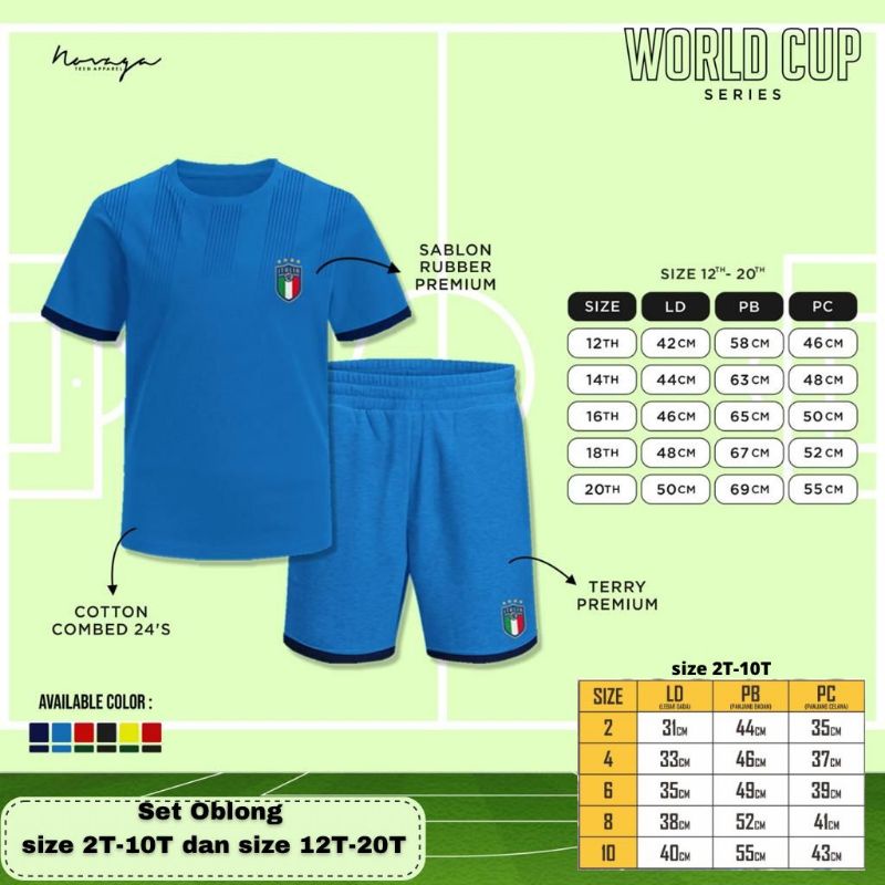 Setelan Novaga World Cup series size 10-20 tahun size remaja sampai dewasa / kaos piala dunia / setelan fifa world cup series qatar