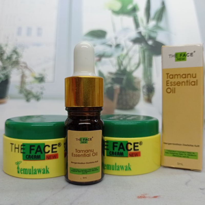 THE FACE Paket Hemat Temulawak 3IN1 Tamanu Oil + Cream Tm The Face