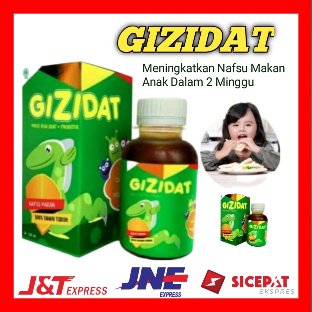 Gizidat Vitamin Madu Penambah Nafsu Makan Anak Penggemuk Berat Badan  Gemuk Sehat Obat Bayi