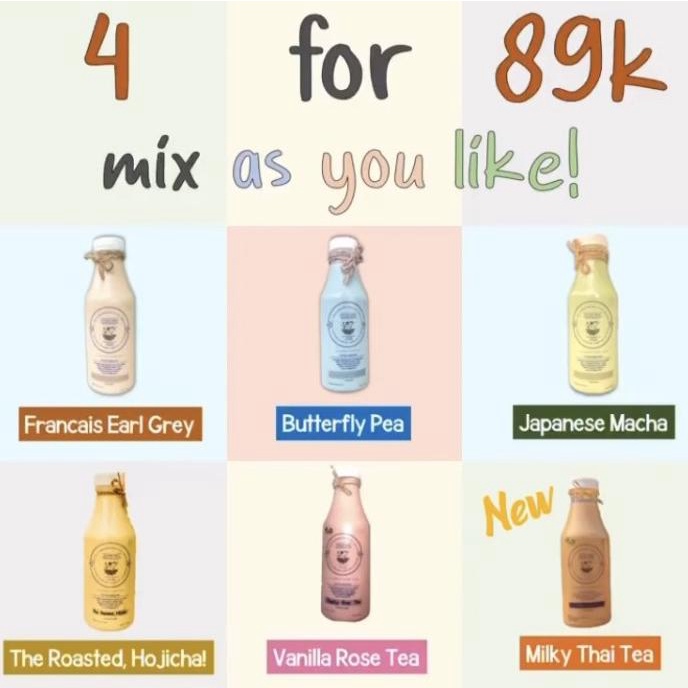 

Rotjes Milk "Get 4 for 89k" Low Fat Milk Tea TERLARIS TERPERCAYA ORIGINAL