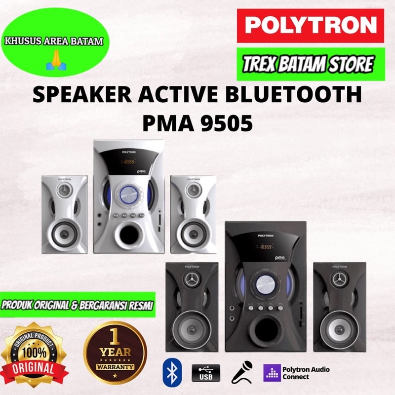 POLYTRON PMA 9505 SPEAKER AKTIF BLUETOOTH (BATAM)