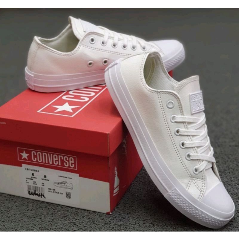 CONVERSE KULIT FULL PUTIH