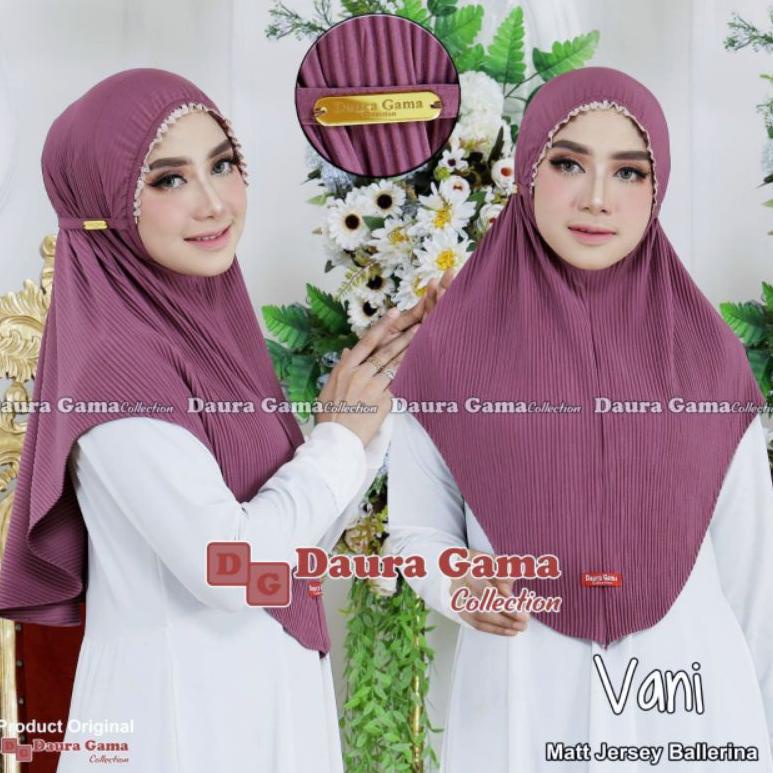 ORI DG HIJAB KHIMAR KERUT DAHI DAURAGAMA VANI LAURA RENDA REMPEL PREMIUM ORIGINAL DAURA GAMA HIJAB B