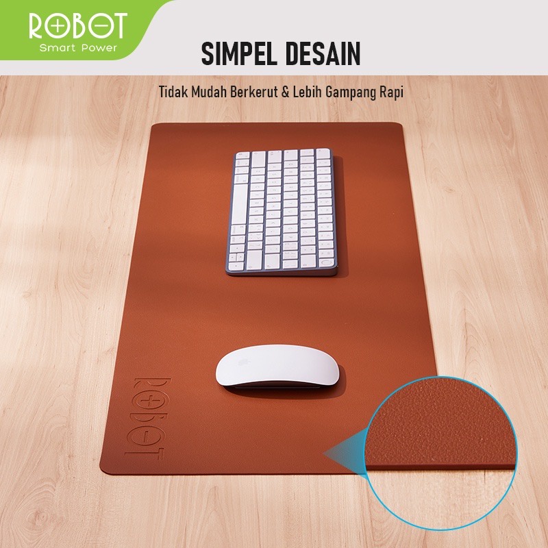 Mousepad ROBOT RP06 PU &amp; Waterprrof Material / Alas Mouse Tahan Air &amp; Tahan Debu