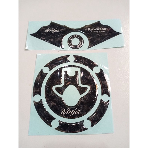 stiker timbul tutup Tanki dan segitiga stang ninja R Ss emblem timbul segitiga stang ninja rr new