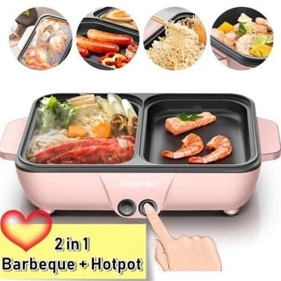 Promo (Cod) Pemanggang Daging Listrik /Pemanggang Daging Bbq Grill Pan Stortatan