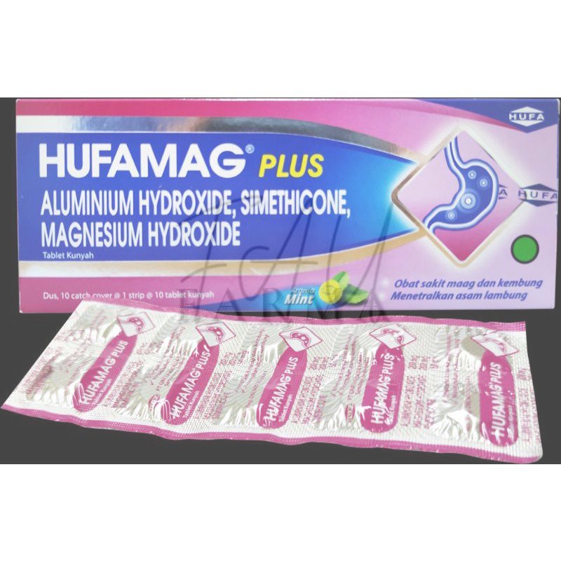 Jual Hufamag Plus / 100 Tablet Kunyah -- Antasida Doen Antasid Antacida ...