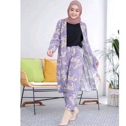 PGMT - ZEZE KIMONO CARDY ONE SET DAILY TIE DYE PAJAMAS RAYON VISCOSE